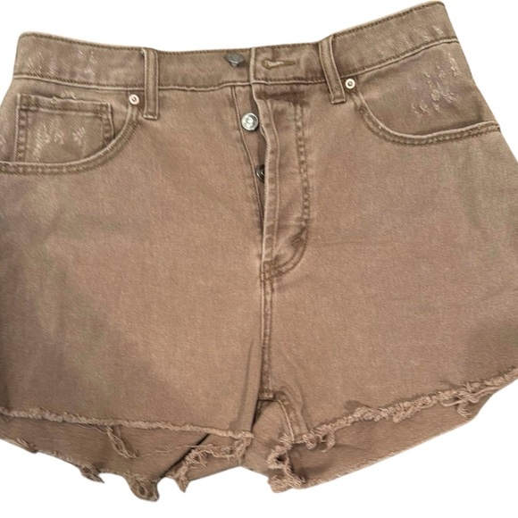 Wild Fable Women's Tan Denim Shorts - Picture 1 of 6
